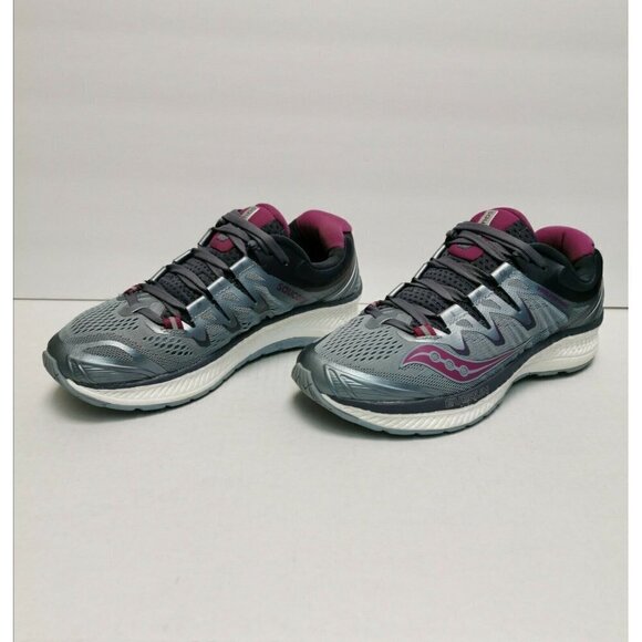 Saucony Triumph ISO 4 Sneaker Running Shoes Women's Sz 6 M(B) Fog/Gray/Purple - Picture 4 of 7